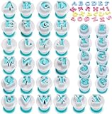 36 Stück Buchstaben Ausstecher für Fondant, Großbuchstaben und Zahlen Fondant...