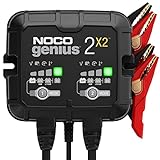 NOCO GENIUS2X2, 4A (2A/Bank) Autobatterie Ladegerät, 6V und 12V...