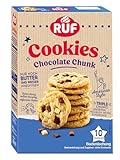 RUF Chocolate Chunk Cookies, Backmischung für helle Kekse im American Style mit...