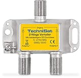 TechniSat 2-Wege Sat-Verteiler (diodenentkoppelter 2-Wege Verteiler, einsetzbar...