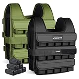 MSPORTS Gewichtsweste Premium Verstellbar von 5 kg - 30 kg Weighted Vest |...