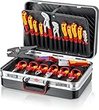 KNIPEX Werkzeugkoffer 'Vision24' Elektro, 20-teilig, 21 Steckmöglichkeiten, 24...