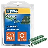 Rapid Zaun-Ringklammern VR22 Grün, 1.100 Stk., zur Befestigung von...