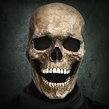 Bahan alamy Horror Maske, Totenkopf Maske mit Beweglichem Kiefer, Skull Mask aus...