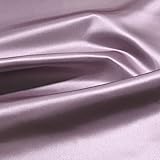 TOLKO 1m Glanz Satin Stoff Meterware | Modestoff Dekostoff Gardinenstoff | 150cm...