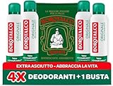 Borotalco, Original Deospray mit Talkum mit aktiven Kristallen, dreifacher...