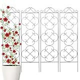 Thealyn Garten Rankgitter Set (4er), Metall Pflanzenklettermatte – 123 cm H x...