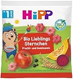 HiPP Bio Lieblings Sternchen (9 x 30g), Kindersnack ab 1 Jahr, Süße nur aus...