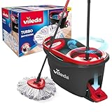 Vileda Turbo 3in1 Komplett-Set | Wischmopp mit Mikrofaser-Moppkopf gegen...