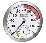 TFA Dostmann Analoges Sauna-Thermo-Hygrometer, hitzebeständige Materialien,...