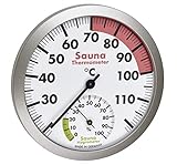 TFA Dostmann Analoges Sauna-Thermo-Hygrometer, hitzebeständige Materialien,...