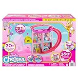 Barbie HCK77 - Chelsea Spielhaus (ca. 51 cm) Wandelbares Spielhaus mit Rutsche,...