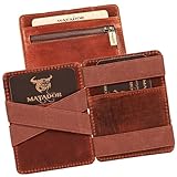 MATADOR Magic Slim Wallet Herren Leder Kreditkartenetui mit Münzfach | Karten...