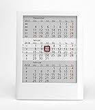 HiCuCo 3-Monats-Tischkalender für 2 Jahre (2023 und 2024) - Aufstellkalender -...