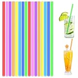 AUAUY 100 Stück Strohhalme, Party-Trinkhalme für Party, Geburtstag, Hochzeit...