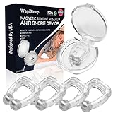 Anti Schnarch Nasenclip, 2025 Premium Schnarchstopper Magnetischer Anti Schnarch...