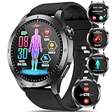 YYKY Smartwatch Herren Damen 1.43' AMOLED Display mit Telefonfunktion, Always-On...