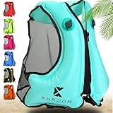 Khroom aufblasbare Schwimmweste Erwachsene nach neuester EU-Norm | 150-210 cm...