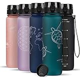 720°DGREE Trinkflasche 1l mit Motiv “uberBottle“ +Sieb - Auslaufsicher,...