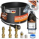 FALKENREIN® Rohrreinigungsschlauch 20m | Kompatibel mit Kärcher, Parkside und...