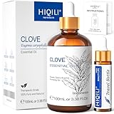 HIQILI Nelkenöl 100ml, 100% Reines Naturreines, Ätherisches Aromatherapie Öl,...