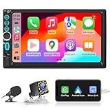 7 Zoll Autoradio 2 Din CarPlay & Android Auto Radio, Digital Media-Receiver,...