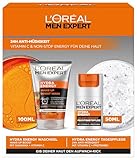 L'Oréal Men Expert Pflegeset gegen müde Haut für Männer, Geschenkset mit...
