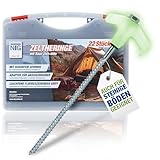 NTG Zelthering mit Gewinde 22 Stück, Adapter für Akkuschrauber, auch für...