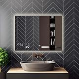 Heidenfeld Spiegel Infrarotheizung | HF-HS200 mit Touchpanel - 𝟭𝟬...