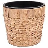 Decorasian Blumentopf rund geflochten aus Seegras mit stabilem Kunststoffeinsatz...