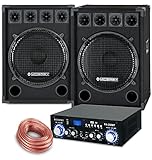 McGrey PA Komplettset DJ Anlage PowerDJ-2500 (System mit Partyboxen,...