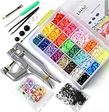 LIHAO SNAPS Zange mit 375 Set T5 Druckknöpfe in 24 Farben Nähfrei Zubehöre in...