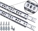 Stahlia Schubladenschienen (1 Paar) Teilauszug H:17mm/L:246mm Schubladenauszug...