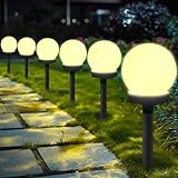 YeahBoom 3 Stück Solar Gartenleuchte,Solarlampen für Außen Kugel,LED Kugel...
