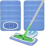 10 Stück bodentücher trocken für Swiffer Bodenwischer Nass, Waschbar für...