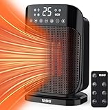 YASHE Heizlüfter 1800W, Elektrischer Heizkörper mit 75 ° Oszillation,...