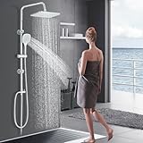 Cesinkin Duschset ohne Armatur Regendusche Duschsystem mit 30X20cm...