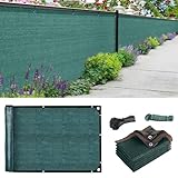 TUAKIMCE Zaunblende Sichtschutz 2 x 5m，Sichtschutzzaun 90% HDPE-Schattennetz...