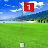 PGA Pro Golffahne mit Loch - Golf Flag - Fahne - Flagge für Garten