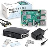Raspberry Pi 3 B+ Starter-Set | Netzteil | Gehäuse | 64GB Edition | 4K HDMI...