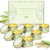 SCENTORINI Citronella Kerze Outdoor 6er Set - Duftkerzen mit Citronella aus...