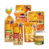 STEINER's Low Carb Kennenlern Box | 79-99% weniger Kohlenhydrate | Fusilli, Brötchen & Rührkuchen Backmischung | Inkl. Avocado Topping | Ballaststoffreich, Eiweißreich, low calorie Lebensmittel