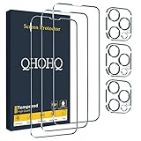 QHOHQ 3 Stück Panzer folie Schutzfolie für iPhone 13 Pro 6.1' mit 3 Stück...