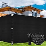 Duerer Sichtschutz Zaun 1.8 x 15.2m Gartenzaun Schattiernetz mit ösen 170g/m²...