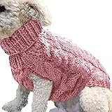 Petyoung Hundepullover Weste Warmer Mantel Haustier weiche Strickwolle Winter...