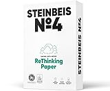 Steinbeis No. 4 Druckerpapier – 2500 (5 x 500) Blatt DIN A4 Recycling-Papier...