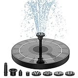 AISITIN Solarbrunnen für Draussen, 2.5W Solar Springbrunnen für Außen mit 6...