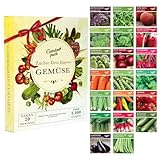 Gemüsesamen Anzuchtset mit 20 Packungen - Garden Pack – Einfaches Starter...