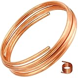 Weiches Kupferrohr, KWOKWEI Kupferrundrohr OD 8mm ID 6mm, 1.5M Länge Rundrohr...