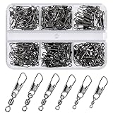 VEPEPE 120 Stück Angelwirbel und Kugellagerwirbel für Wirbel Angeln Barrel,...